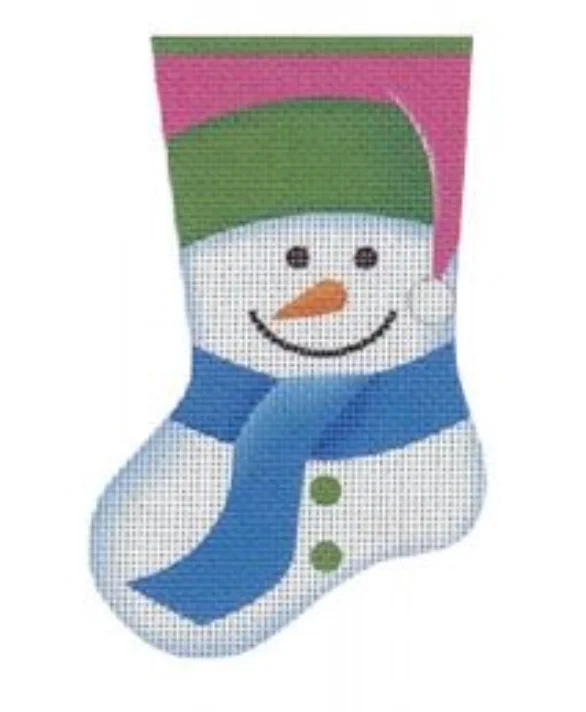 Grey stockings for a neutral and modern optionMS17 Snowman Mini Sock - Pink