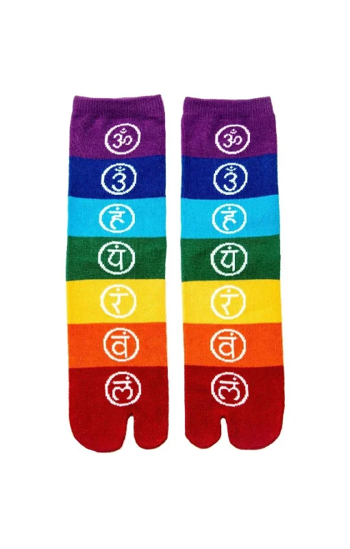 Women's microfiber socks for a lightweight optionChakra Balance Tabi Yoga Socks