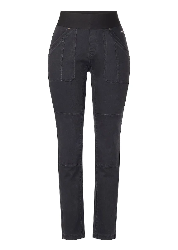 women tights with a holographic effect for a futuristic stylePocketful Stretch Knee Patch Utility Pant