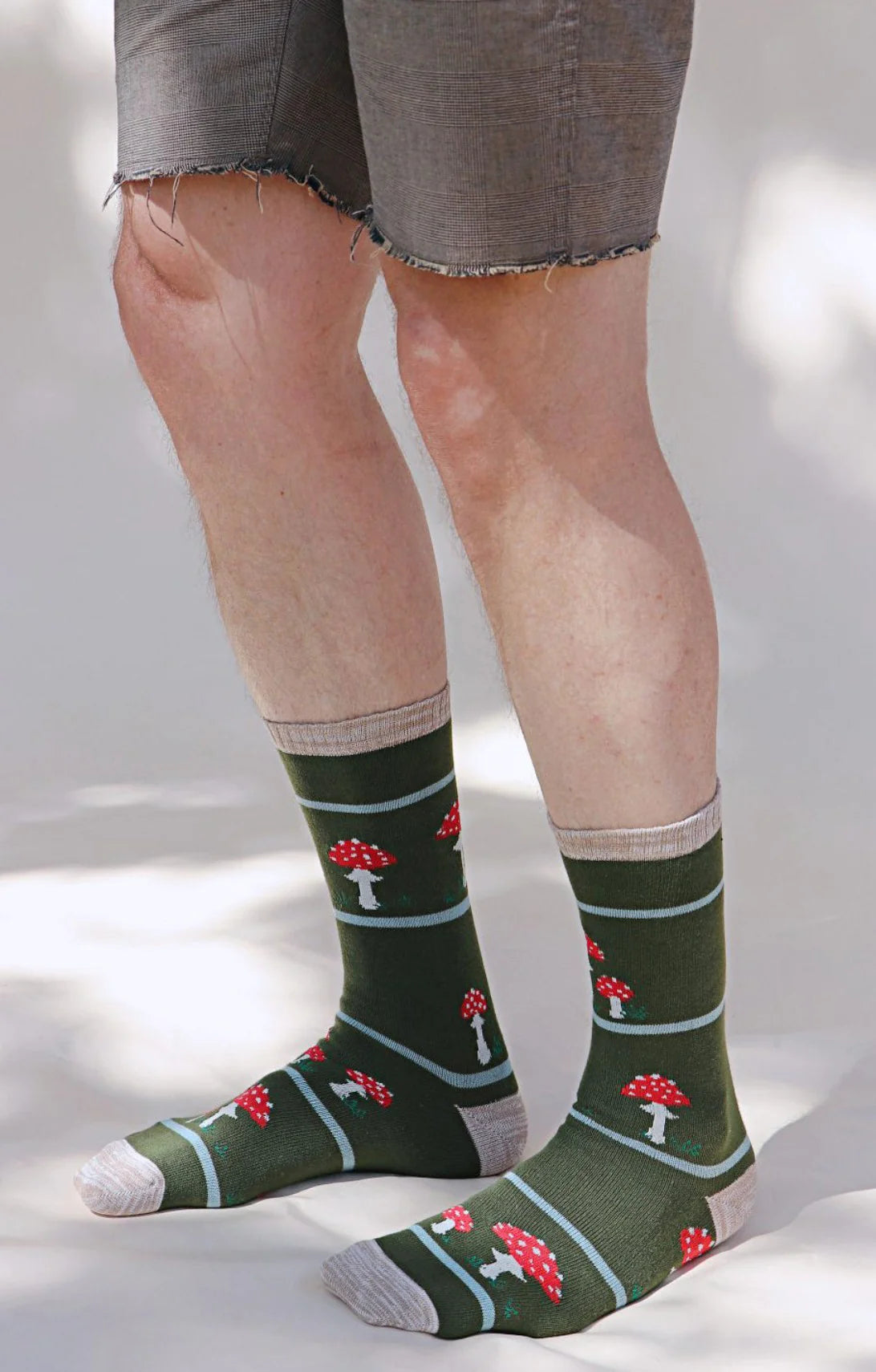 Women's arch - support socks for better comfortReplant Pairs "Mushroom" Organic Cotton Crew Socks Women's arch - support socks for better comfortReplant Pairs "Mushroom" Organic Cotton Crew Socks