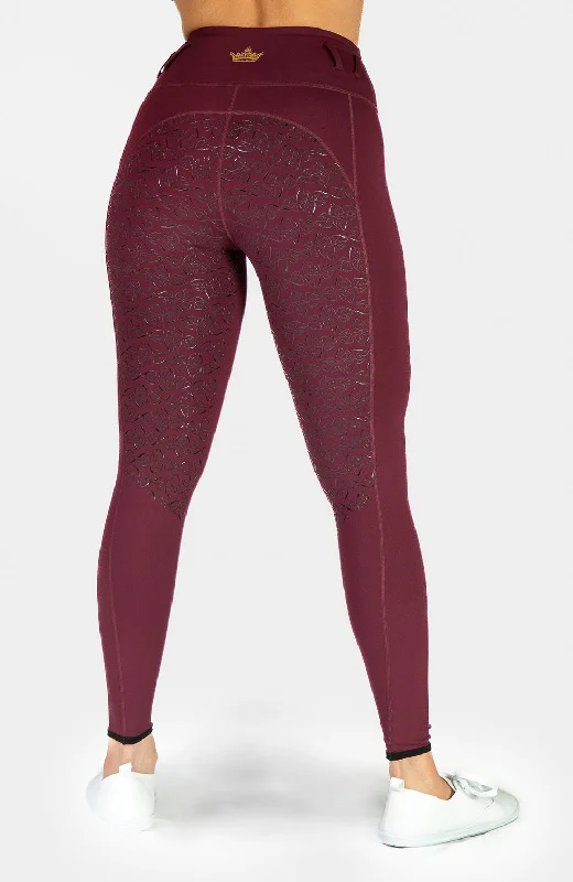 Royal Riding Club - Kensington Riding Tights - Merlot