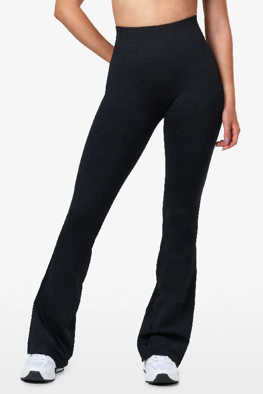 women tights with a blend of spandex for stretchScrunch Flared Leggings