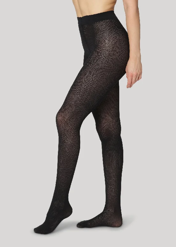 women tights with a moisture - wicking fabric for active wearTINE PERFORATED - Black women tights with a moisture - wicking fabric for active wearTINE PERFORATED - Black