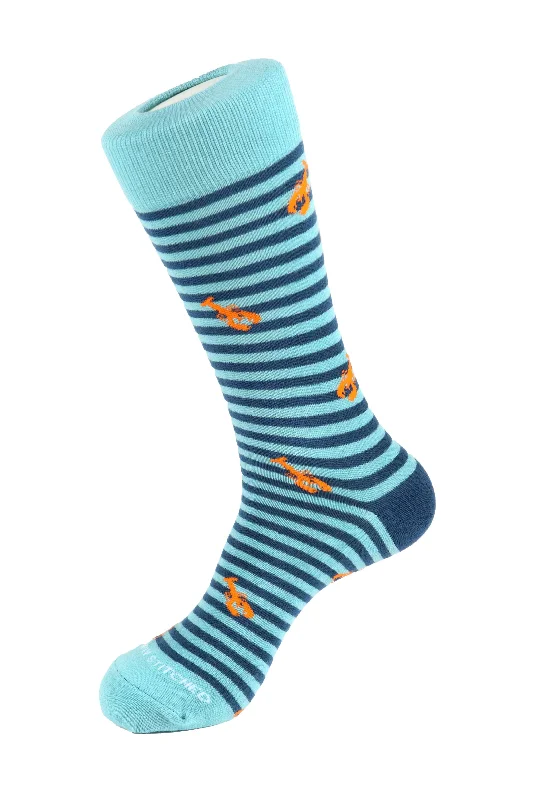 Women's thermal socks for cold weatherLobster Stripe