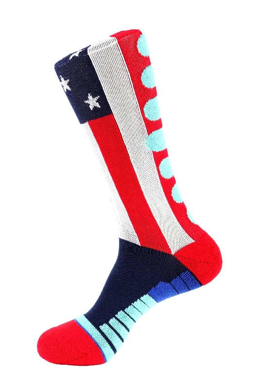 Women's arch - support socks for better comfortAmerican Flag Athletic Socks