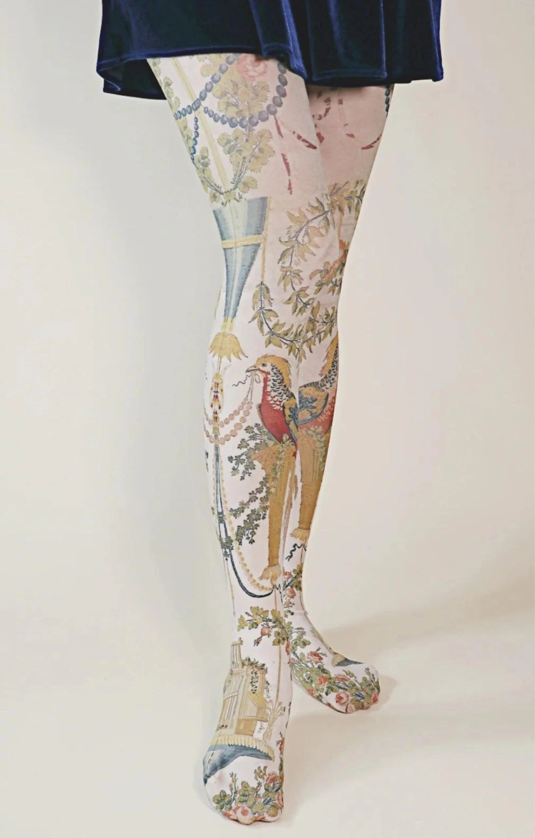 Verdures of the Vatican Printed Art Tights