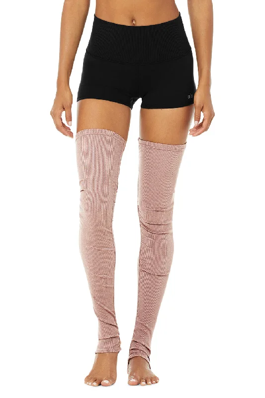 Women's cushioned sole socks for shock absorptionGoddess Leg Warmers - Smoky Quartz Heather Women's cushioned sole socks for shock absorptionGoddess Leg Warmers - Smoky Quartz Heather