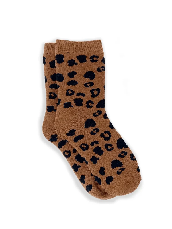 Women's bamboo fiber socks for eco - friendlinessLeopard Socks