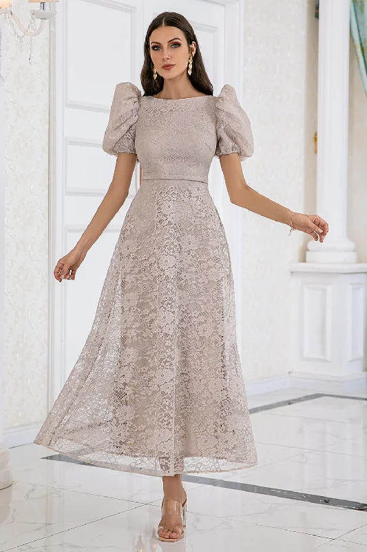 Champagne Lace Mother of the Bride Dress