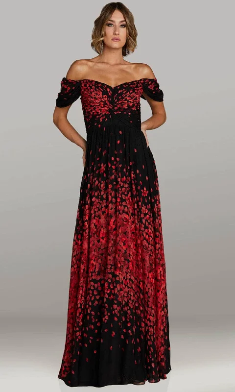 Feriani Couture 18408 - Sweetheart Knotted Front Evening Dress