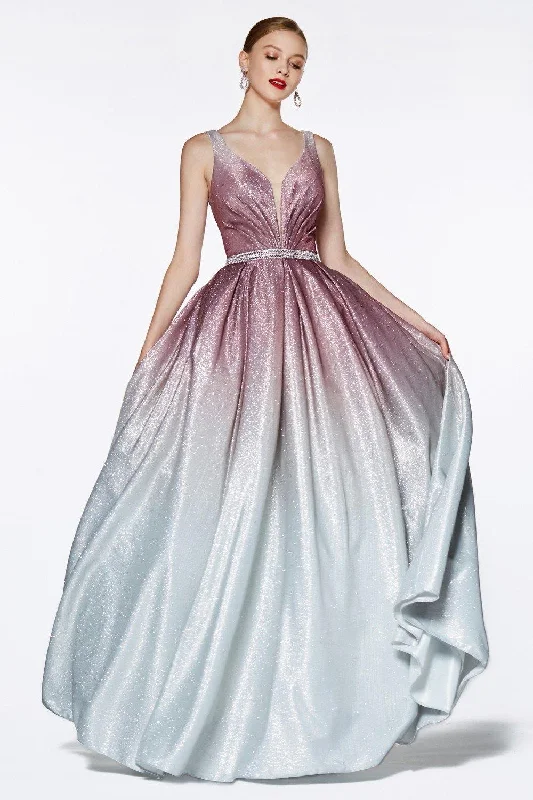 Cinderella Divine CB0041 Long Ombre Prom Dress