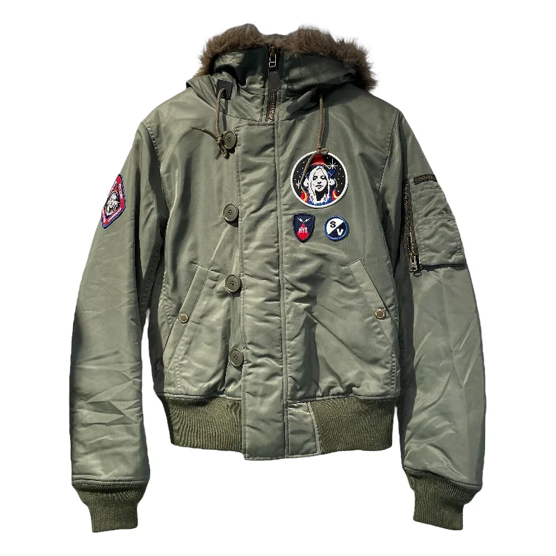 HYSTERIC GLAMOUR/Jacket/S/Khaki/Nylon/01193AB02