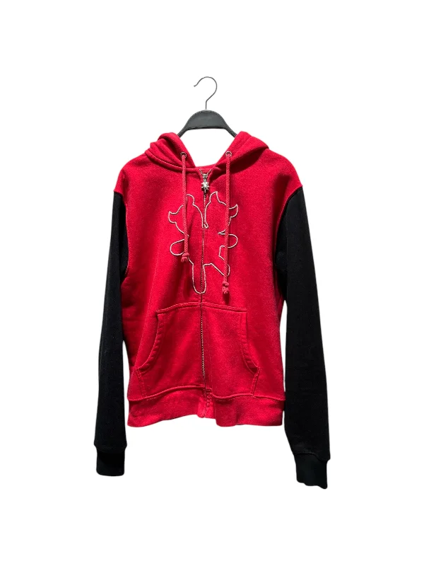 Women's cropped leather coats with silver studs for an edgy lookHeaven By Marc Jacobs/Jacket/M/Cotton/RED/ Women's cropped leather coats with silver studs for an edgy lookHeaven By Marc Jacobs/Jacket/M/Cotton/RED/