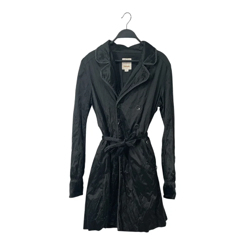 Women's pea coats with brass buttons for a nautical - inspired styleDIESEL/Windbreaker/S/Nylon/GRY/BUTTON UP TRENCH DRESS Women's pea coats with brass buttons for a nautical - inspired styleDIESEL/Windbreaker/S/Nylon/GRY/BUTTON UP TRENCH DRESS
