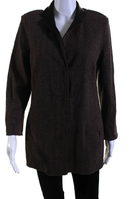 Hooded women's puffer coats in neon colors for high - visibility sportsAkris Women's Long Sleeves Lined Button Up Herringbone Jacket Brown Hooded women's puffer coats in neon colors for high - visibility sportsAkris Women's Long Sleeves Lined Button Up Herringbone Jacket Brown