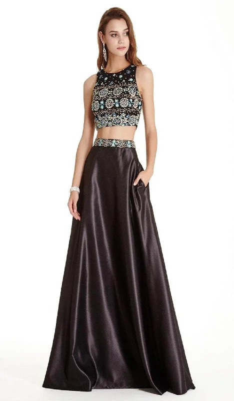 Aspeed Design L1880 - Embellished Two Piece Prom Dress