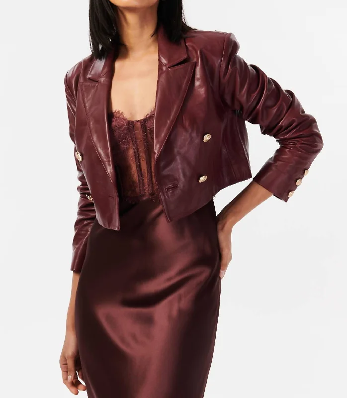 Belted women's cashmere coats in soft pastels for a luxurious feelBoa Leather Jacket In Cranberry Belted women's cashmere coats in soft pastels for a luxurious feelBoa Leather Jacket In Cranberry