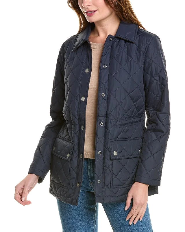 Embroidered women's cotton coats in a bohemian pattern for a unique designBrooks Brothers Quilted Jacket Embroidered women's cotton coats in a bohemian pattern for a unique designBrooks Brothers Quilted Jacket