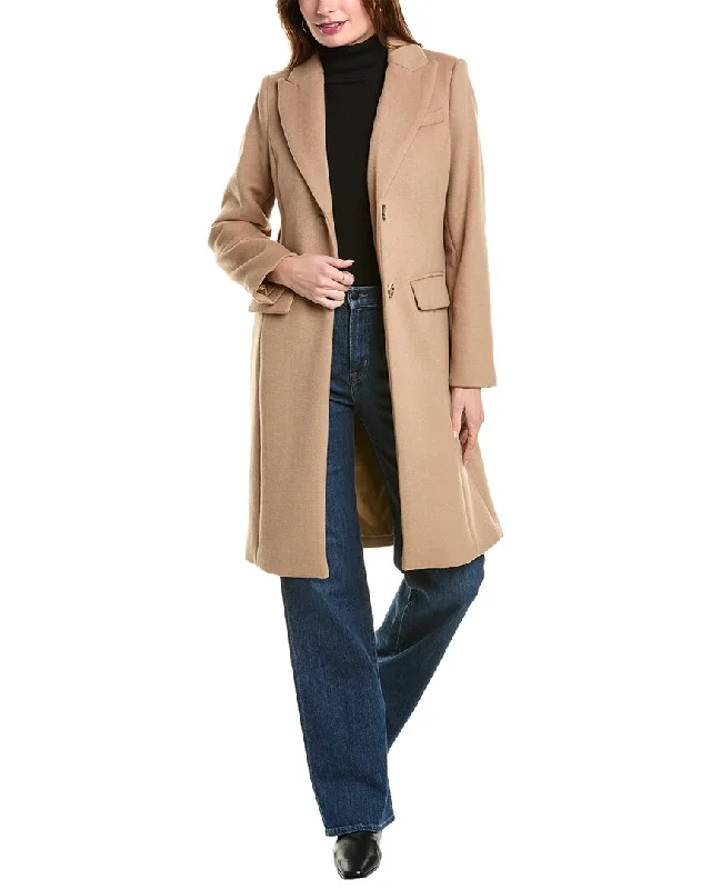 Women's waterproof parka coats with multiple pockets for practicalityBrooks Brothers Wool-Blend Coat