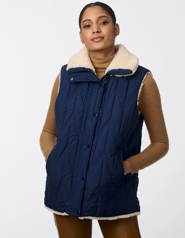 Shearling - lined women's leather coats for ultimate warmth and luxuryDual Charm Sherpa Vest Shearling - lined women's leather coats for ultimate warmth and luxuryDual Charm Sherpa Vest