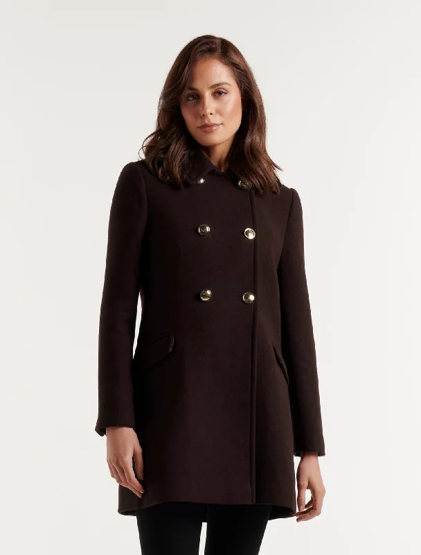 Belted women's cashmere coats in soft pastels for a luxurious feelEdie Dolly Coat