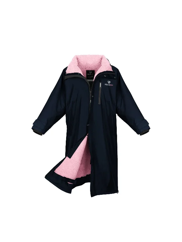 Women's faux fur coats in bright colors for a bold fashion statementEvolution Women's | Thick Fleece | Stowaway Hood | Navy/Pale Pink Women's faux fur coats in bright colors for a bold fashion statementEvolution Women's | Thick Fleece | Stowaway Hood | Navy/Pale Pink