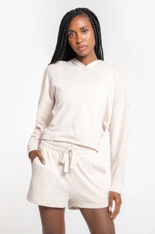 Women's long - sleeve wool coats in a houndstooth pattern for a classic charmMindful Cropped Maxi Blouse Women's long - sleeve wool coats in a houndstooth pattern for a classic charmMindful Cropped Maxi Blouse