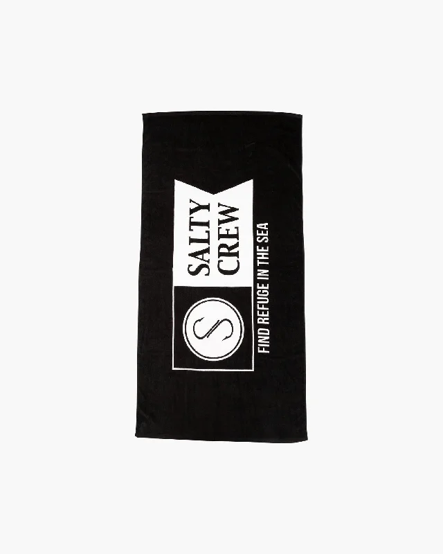 Alpha Refuge Black Towel