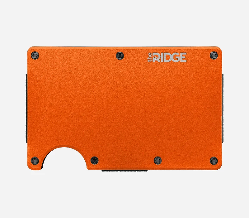 Basecamp Orange | Aluminum Minimalist Wallet - Cash Strap