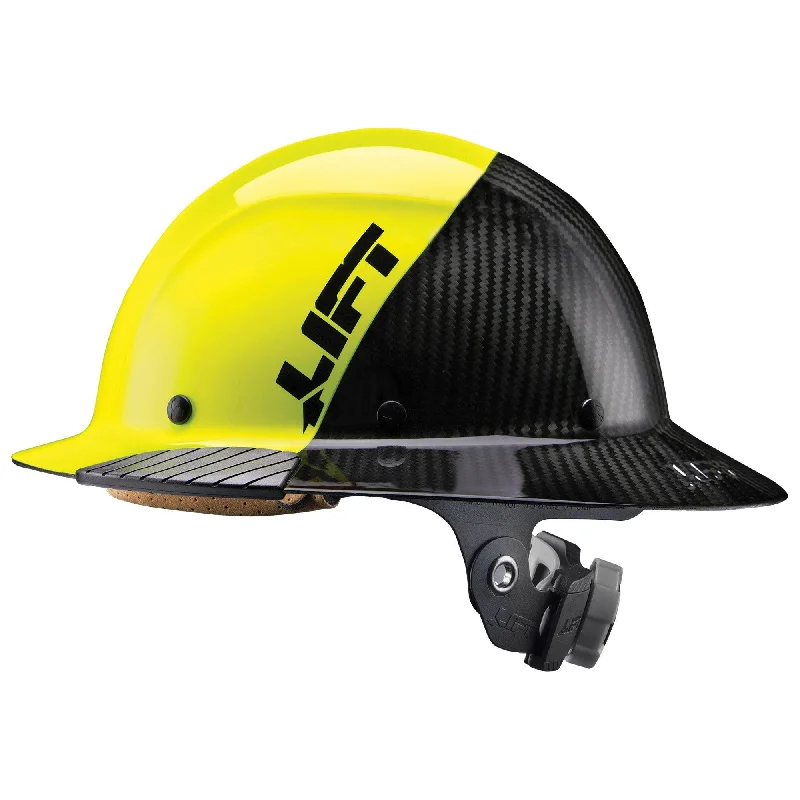 DAX FIFTY50 Carbon Fiber Hardhat - Yellow / Black