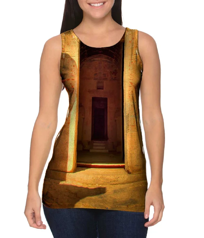 Plus Size Women's Criss - Cross Back Tank Tops in Neon ColorsHatshepsut Egypt