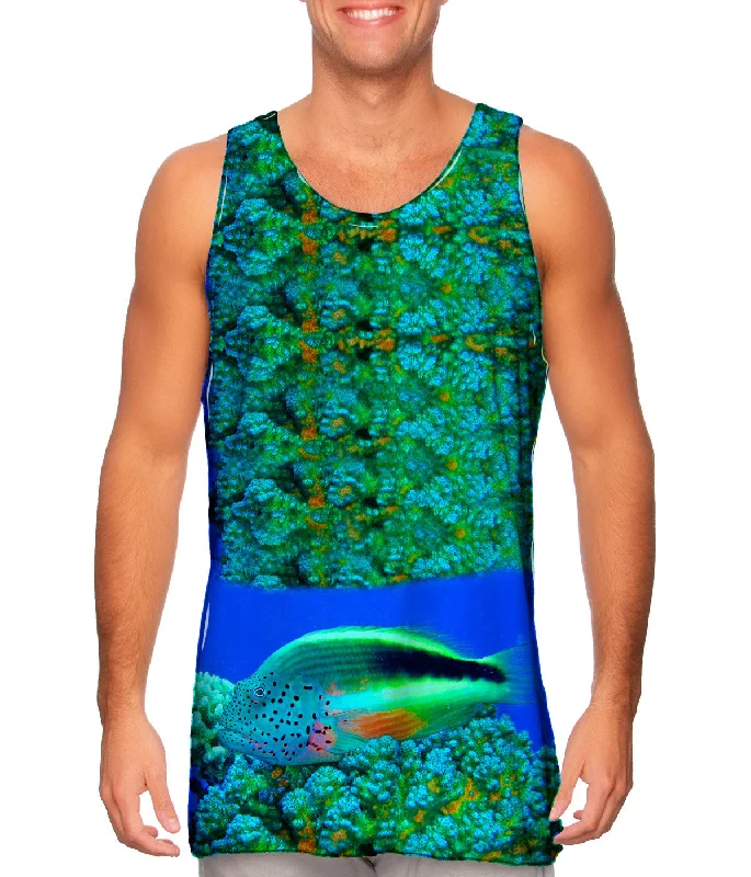 One - Shoulder Women's Rayon Blend Tank Tops for a Flowy LookHawksbill Turtle Swimming Underwater One - Shoulder Women's Rayon Blend Tank Tops for a Flowy LookHawksbill Turtle Swimming Underwater