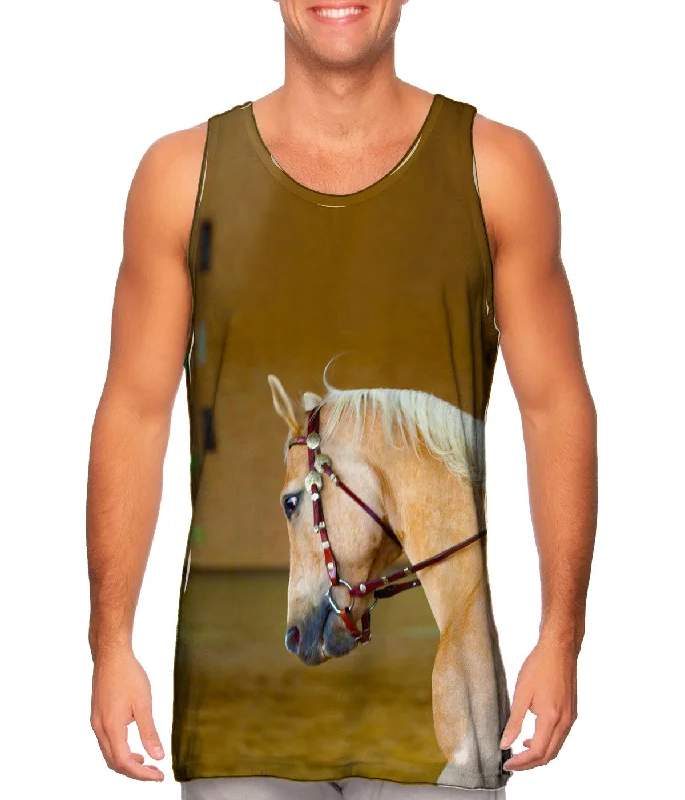 High - Neck Women's Silk Blend Tank Tops for a Luxurious FeelHead Down Horse