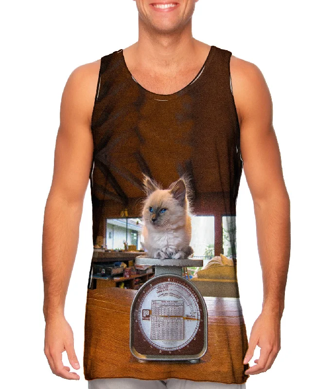 Women's Button - Down Tank Tops in Striped PatternsHeavy Weight Boxer Kitty Cat