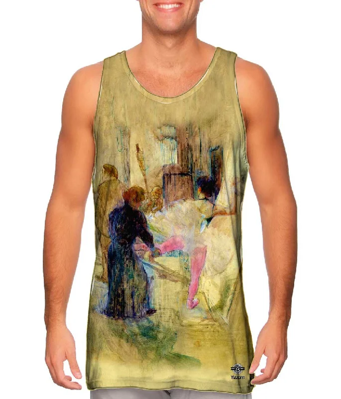 Plus Size Women's Glitter - Trimmed Tank Tops for Party NightsHenri de Toulouse-Lautrec - "Behind The Scene" (1898) Plus Size Women's Glitter - Trimmed Tank Tops for Party NightsHenri de Toulouse-Lautrec - "Behind The Scene" (1898)