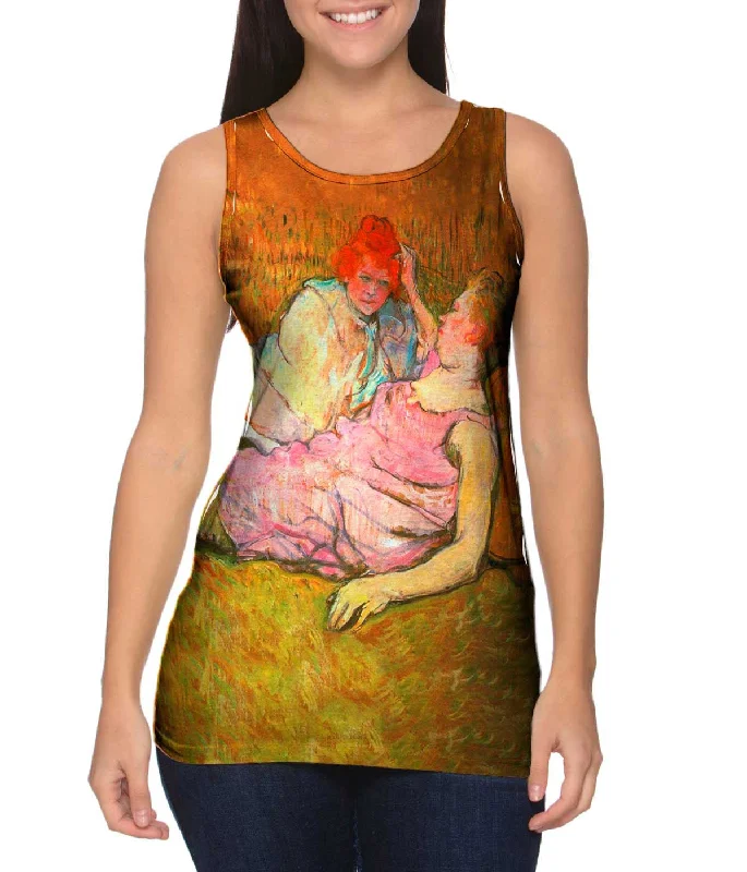 Plunge Neck Women's Seamless Tank Tops for a Smooth FitHenri de Toulouse Lautrec - "The Sofa" (1896) Plunge Neck Women's Seamless Tank Tops for a Smooth FitHenri de Toulouse Lautrec - "The Sofa" (1896)