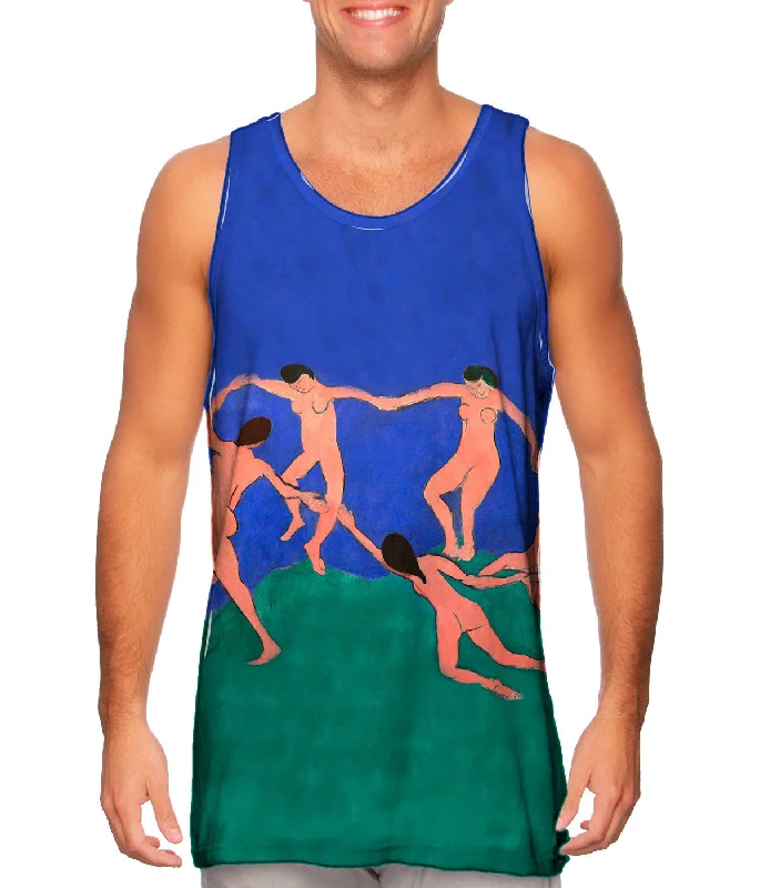 Plus Size Women's Ruffled Hem Tank Tops with Floral PrintsHenri Matisse - "The Dance" (1909) Plus Size Women's Ruffled Hem Tank Tops with Floral PrintsHenri Matisse - "The Dance" (1909)