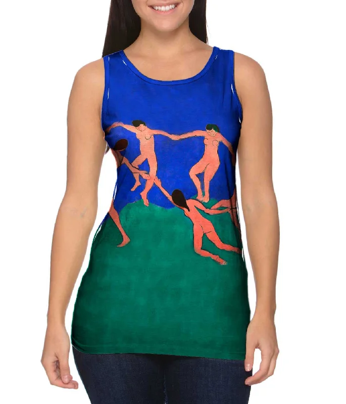 Square Neck Women's Organic Cotton Tank Tops in Earth TonesHenri Matisse - "The Dance" (1909) Square Neck Women's Organic Cotton Tank Tops in Earth TonesHenri Matisse - "The Dance" (1909)