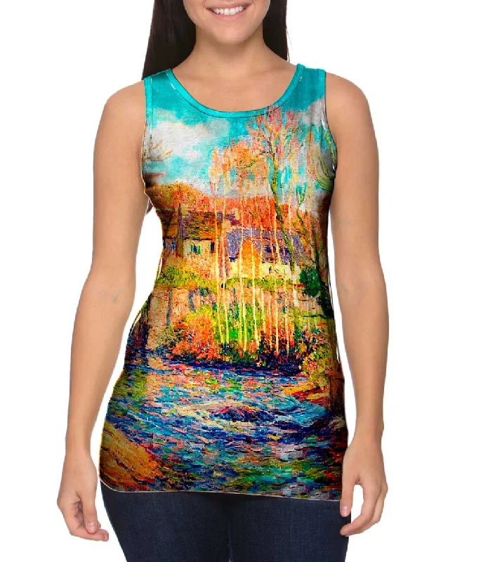 Square Neck Women's Organic Cotton Tank Tops in Earth TonesHenri Moret - "Spring At Pont Aven Oil On Canvas" (1902)
