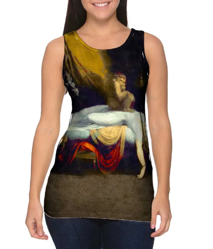 One - Shoulder Women's Rayon Blend Tank Tops for a Flowy LookHenry Fuseli - "The Nightmare" (1781)