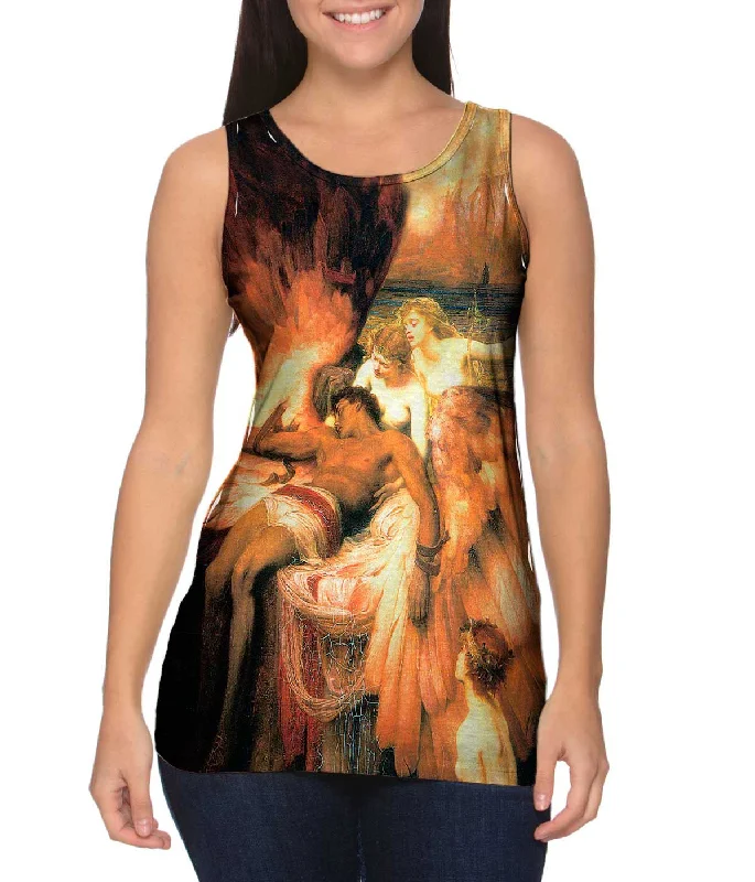 High - Neck Women's Silk Blend Tank Tops for a Luxurious FeelHerbert Draper - "The Lament Of Icarus" (1898)