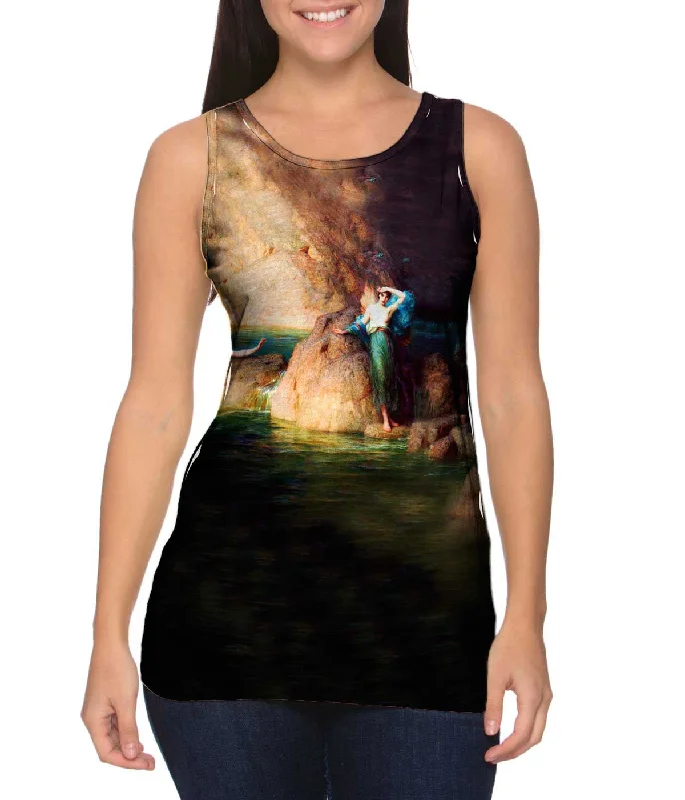 Square Neck Women's Organic Cotton Tank Tops in Earth TonesHerbert James Draper - "Halcyone" (1915)