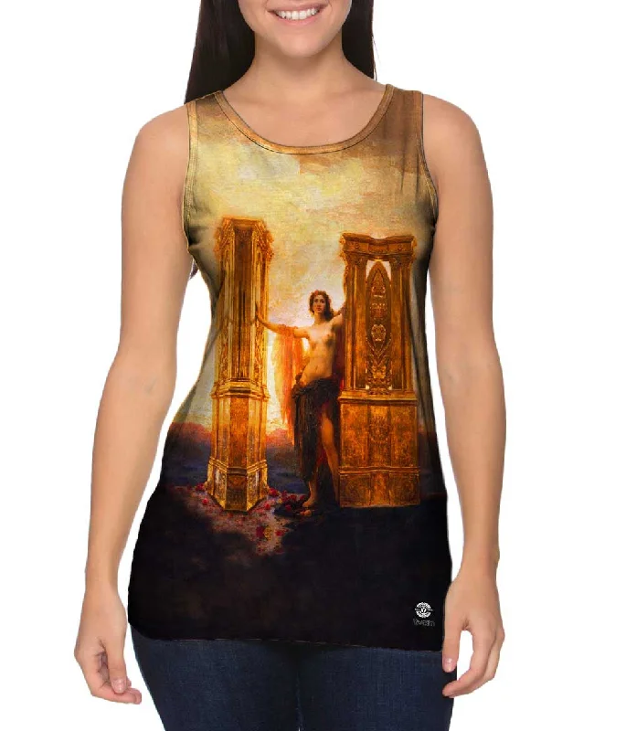 Women's Spaghetti Strap Tank Tops with Geometric PatternsHerbert James Draper - "The Gates of Dawn" (1900)
