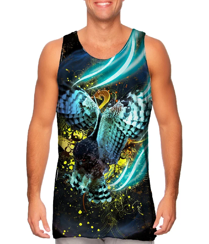 Plus Size Women's Puff - Sleeve Tank Tops in Pastel HuesHerman Owl