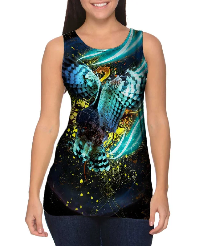 One - Shoulder Women's Rayon Blend Tank Tops for a Flowy LookHerman Owl
